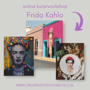 Online kunstworkshop Frida Kahlo