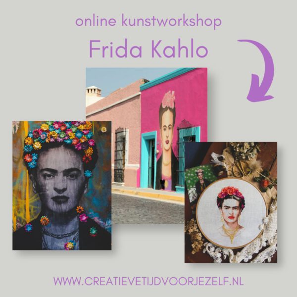 Online kunstworkshop Frida Kahlo